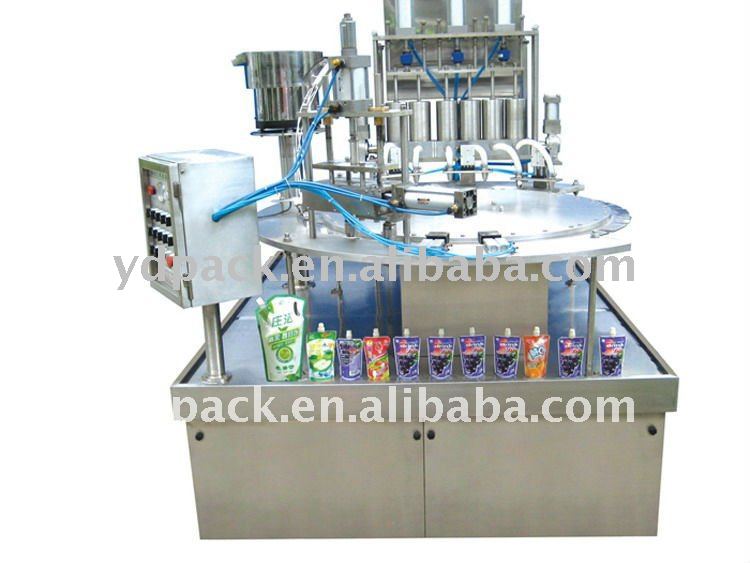 spout pouch Filling and capping Machine for tomato sauce