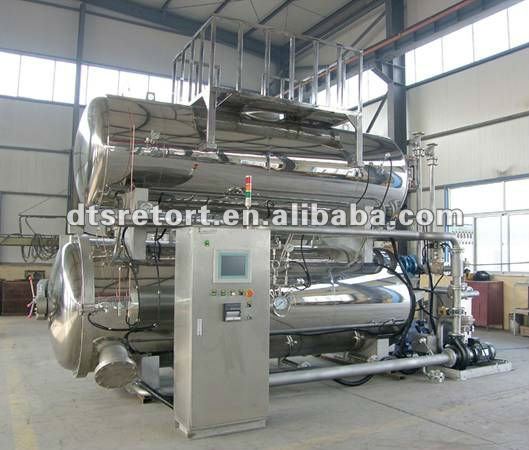 Spraying Automated Retort pouch machine