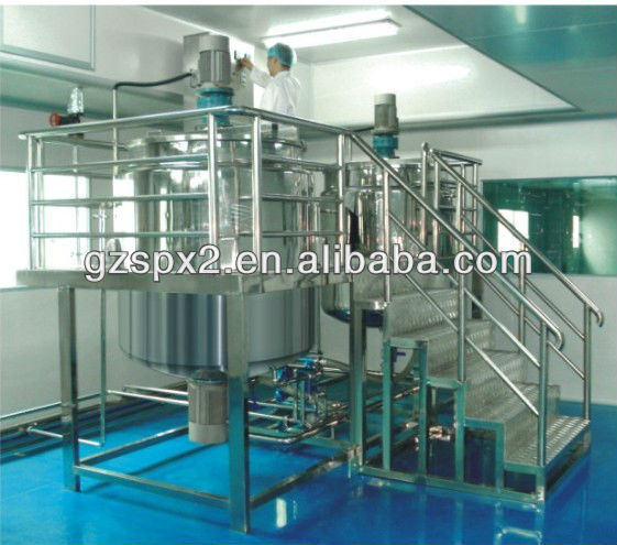 SPX-1000L liquid detergent/body lotion/ water mixing equipment/ combined blending tank with electric heating