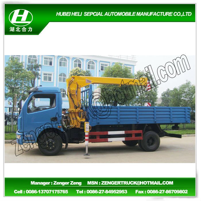 SQ3.5S TRUCK WITH CRANE, 3.5 ton Telescopic Boom Truck Crane