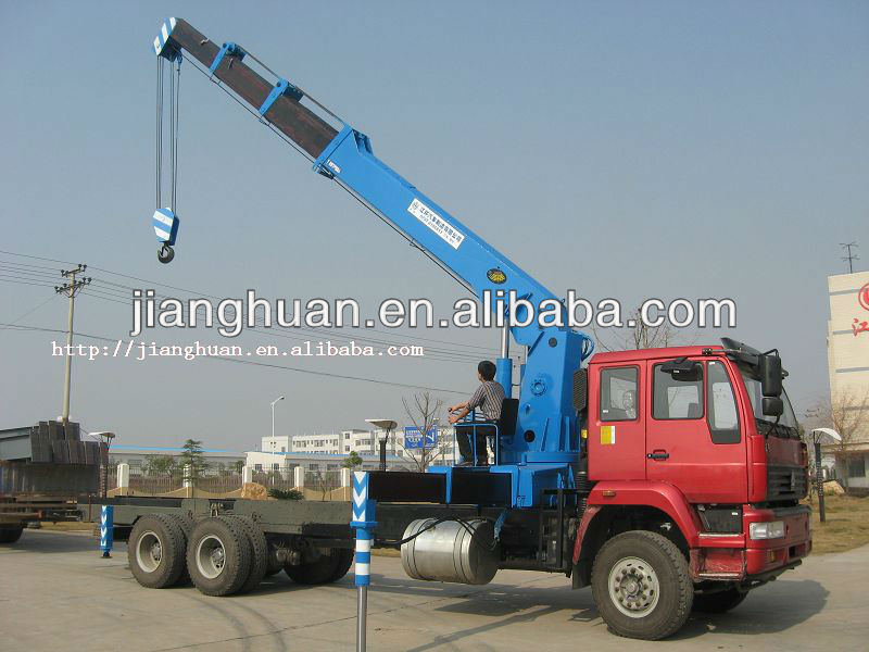 SQ503 truck mounted cargo crane with three section telescopic booms