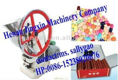 SS single punch tablet press machine/small tablet pill press machine