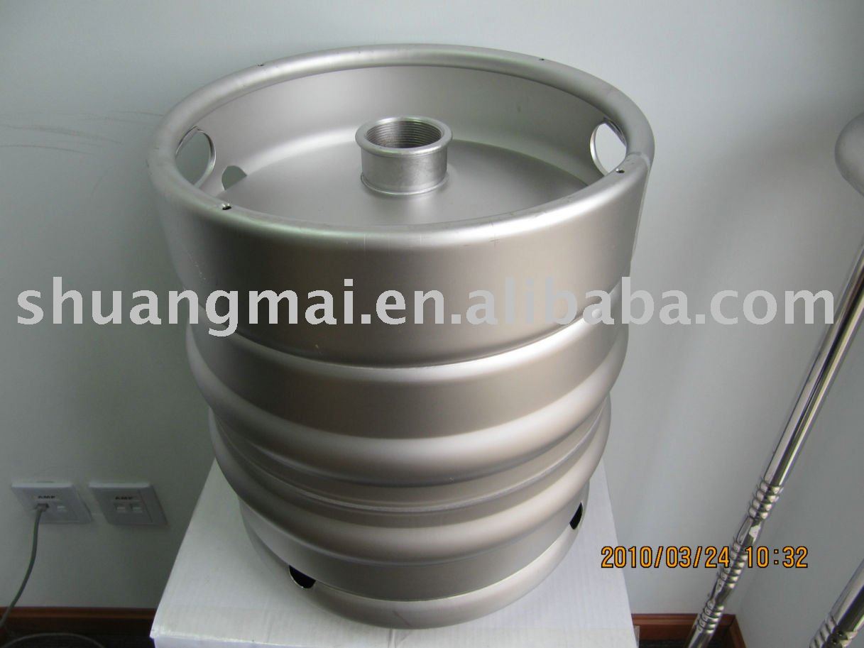 stainless steel beer keg