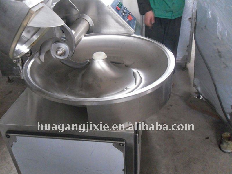 Stainless steel bowl cutter for meat processing machine