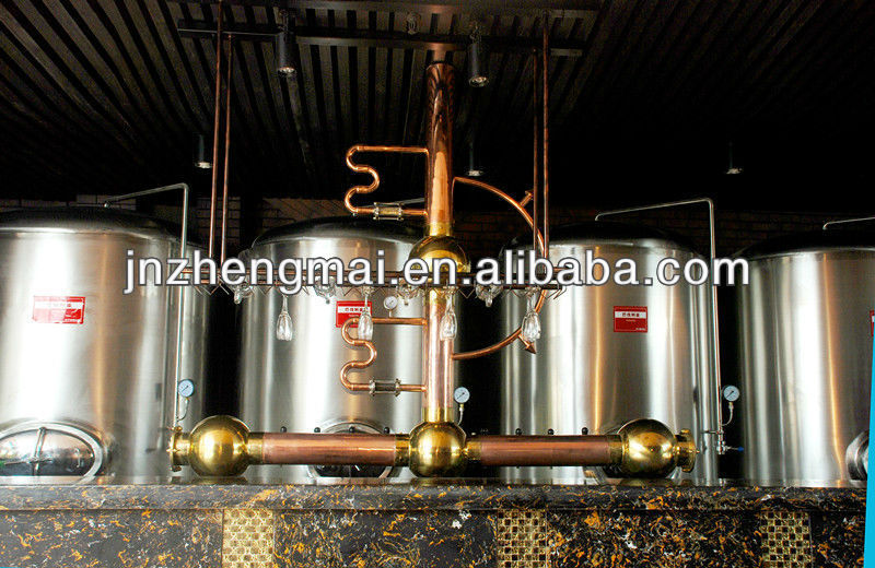 stainless steel draft beer brewing machine