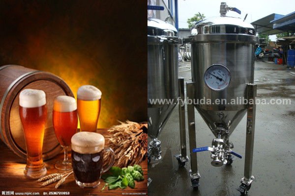 stainless steel homebrew conical beer fermenter