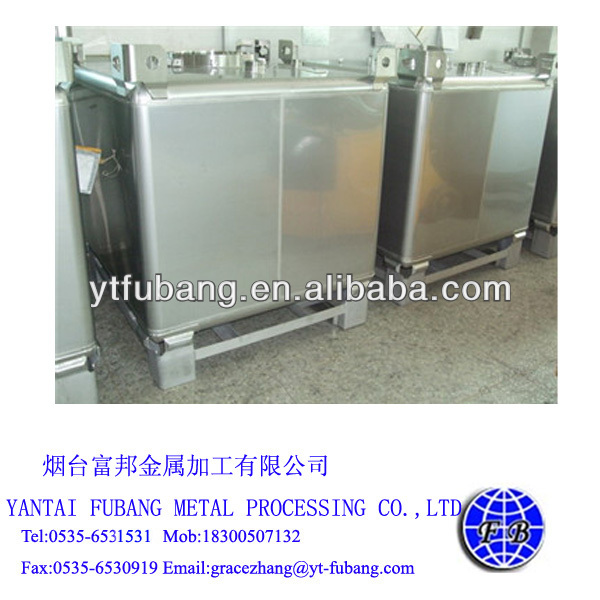 stainless steel IBC storage tank for flammable goods