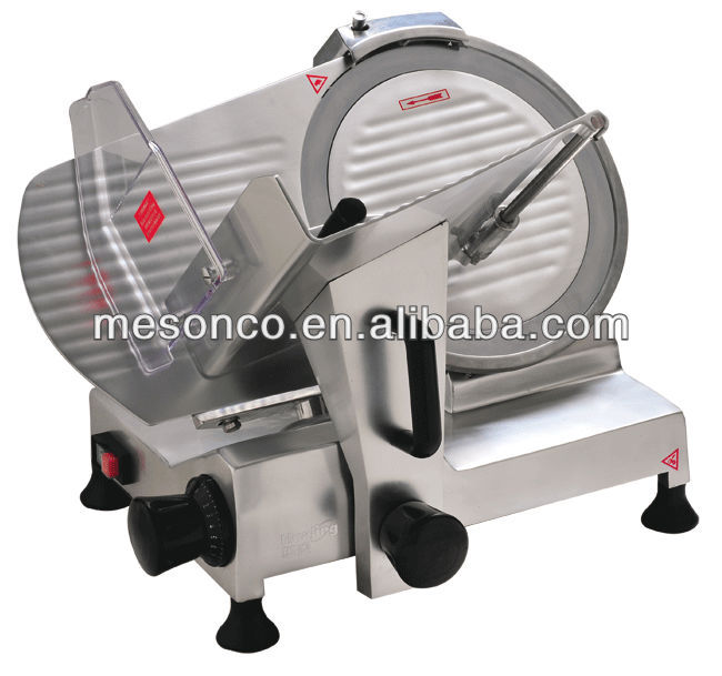 Stainless steel industrial meat slicer