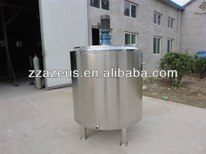 Stainless steel milk cooling and heating tank with mixing,warm-keeping,storage and sterilization function