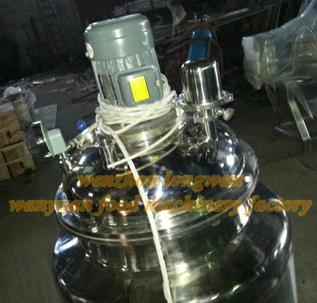 stainless steel mixing tank 1000L flange type mixing tank