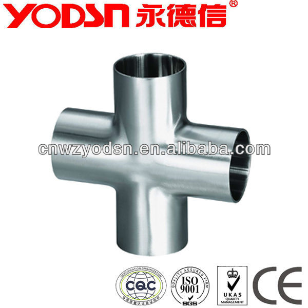 stainless steel pipe cross connector with high quality