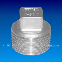 Stainless Steel Plug - Square Head Male Threaded