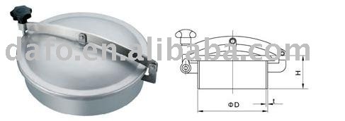 stainless steel sanitary Round manway