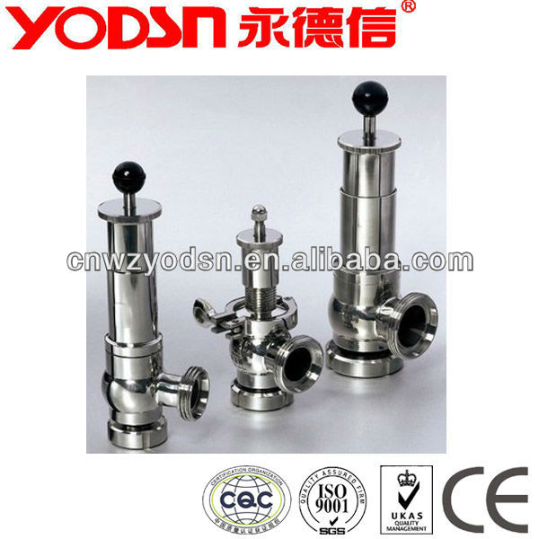 stainless steel sanitary safety relief valve