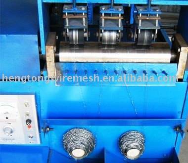 stainless steel scrubber making machine