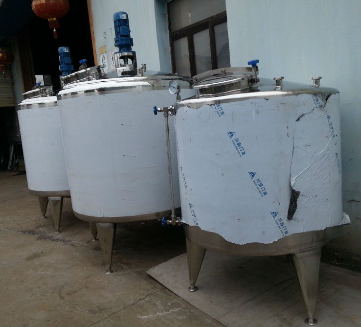 stainless steel steam heating tank hot water heating mixing tank