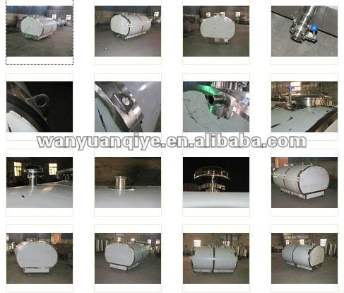 stainless steel storage tank with thermal insulation layer used for fresh milk transportation