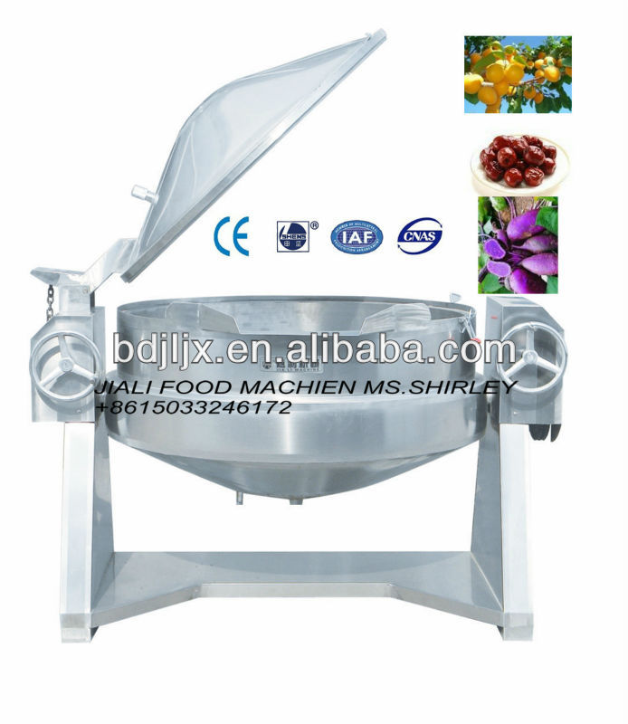 Stainless steel tilting industrial pasta cooker