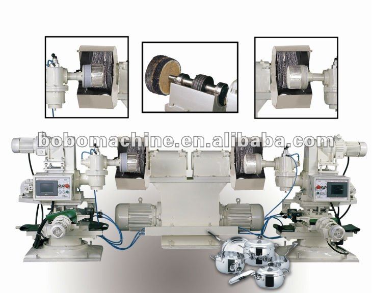 Stainless steel utensil polishing machine