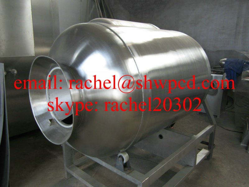 stainless steel vacuum meat rolling and kneading machine/meat salted machine