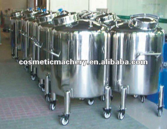 stainless steel vacuum storage tank for cosmetics