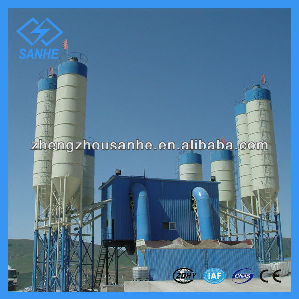 stationary 180m3/h HZS180 concrete batching plant machine