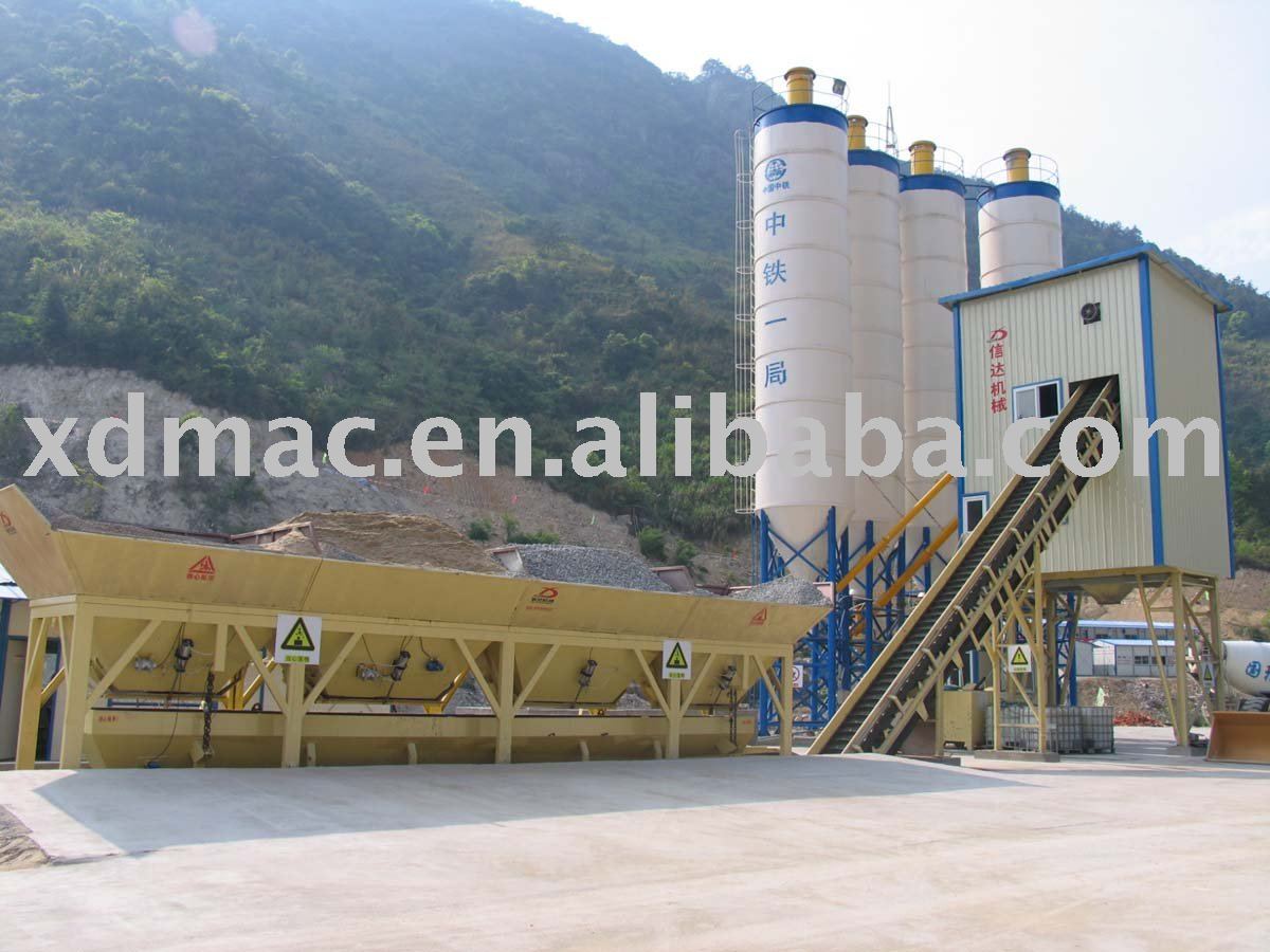 stationary cement mixing plant