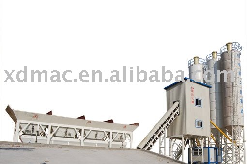 Stationary concrete mixing equipment