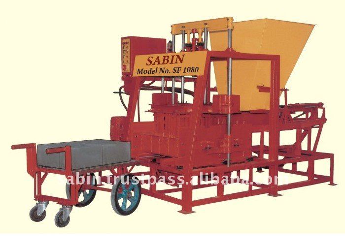 Stationary Type Paver Block Making Machine with Hopper & Feeder