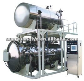 steam spray sterilizer retort for glass bottle