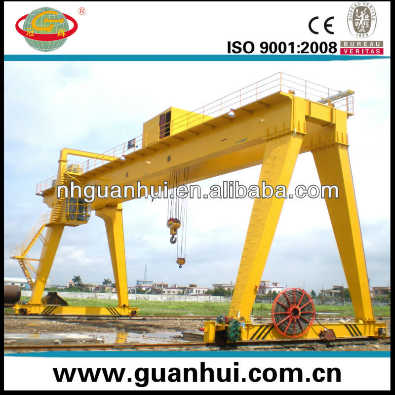 steel box type rail electric gantry crane