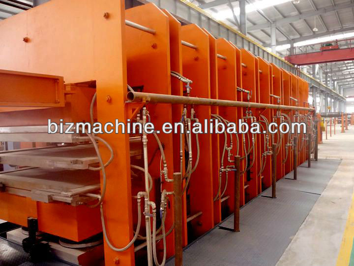 steel (fabric) core conveyor belt vulcanization line