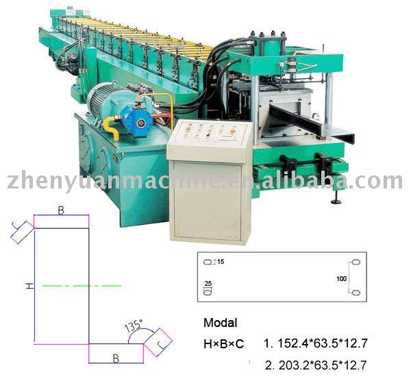 steel purlin machine,C/Z purlin roll forming machine,z profile steel machine