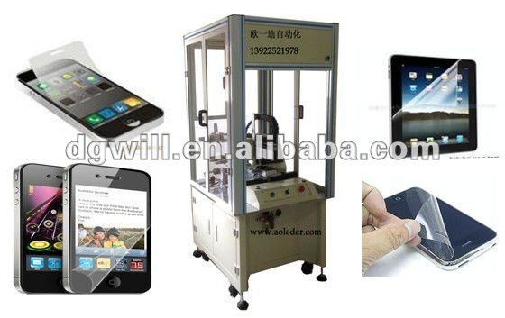 sticking lcd tv screen protector machine