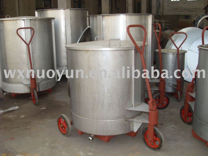 Storage Tank with bottom go-cart exported to Italy