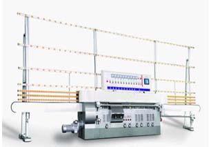 Straight glass edging machine