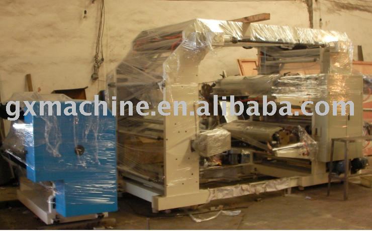 stretch film 4 colors Flexo Printing Machine with Slitting Machine