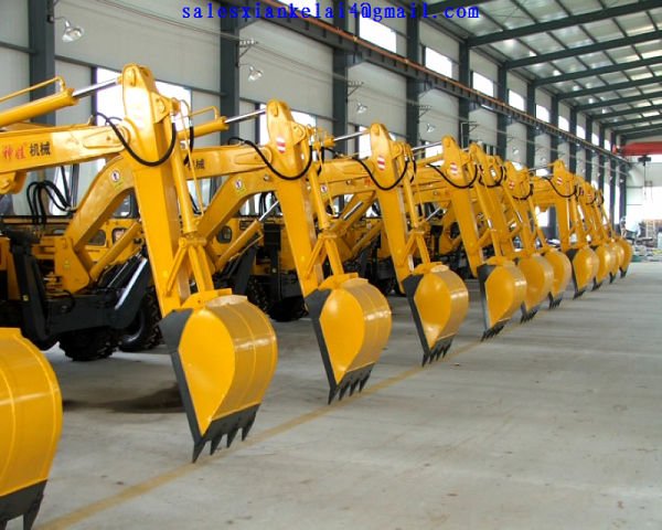 Supply China Popular High Quality Hot sales Hydraulic mini wheel excavator with ISO9001