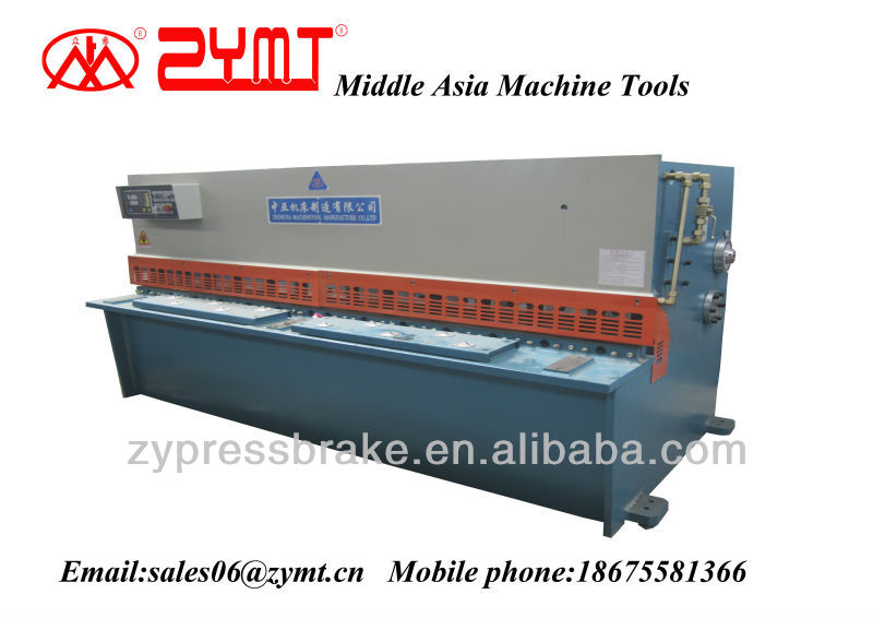 Swing beam shearing machine with digital display/hydraulic cutting