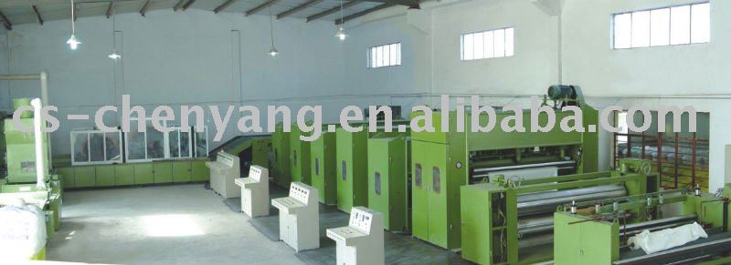 Synthetic leather substrate production line