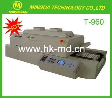 T-960 LED SMT reflow oven for PCB / PCB computer chips infrared source machine air wave oven machine