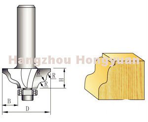 T.C.T Wavy Edge Router Bit for Woodworking