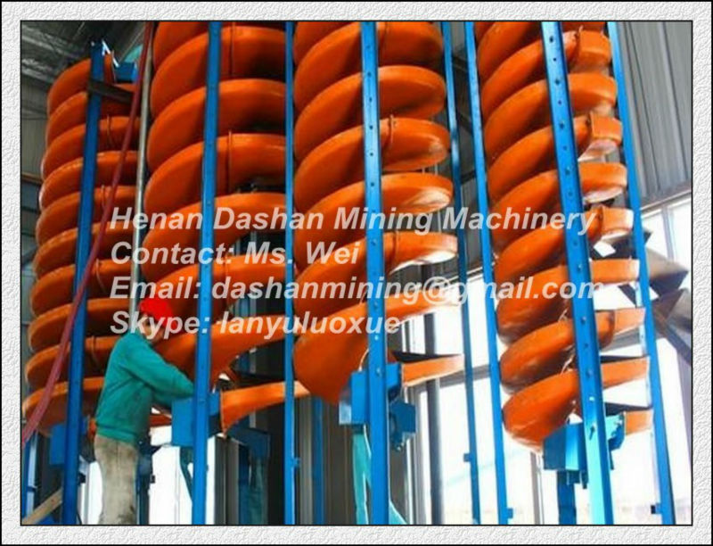 Tantalum ore spiral separator for Mining Industry