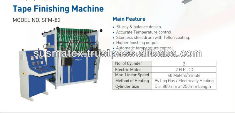 Tape Finishing Machine Manufacturer