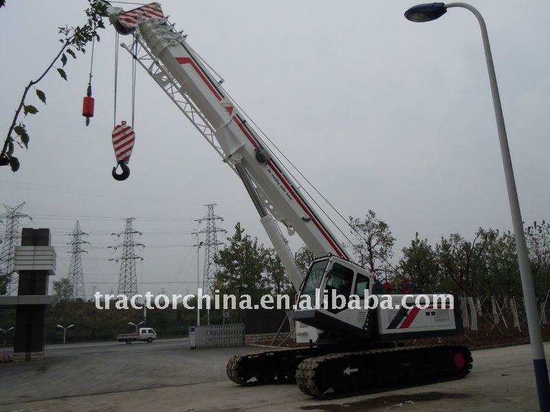 Telescopic-boom crawler crane capacity 60 ton