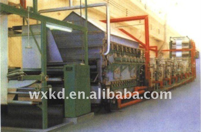 Textile open-width developing and soaping machine