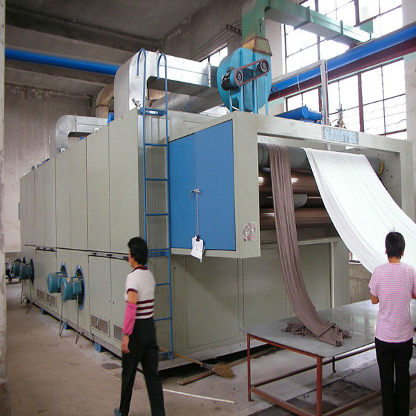 textile tensionless dryer for three pass