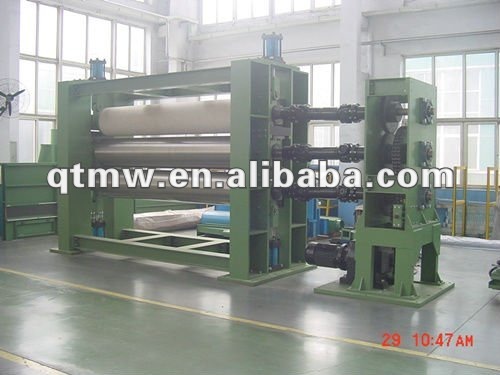 Textile three roll calender machine