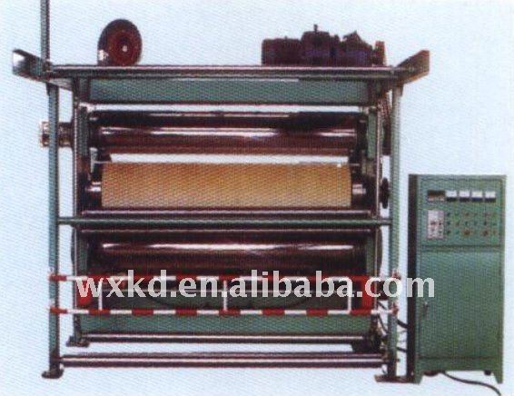 Textile three-roller calender machine