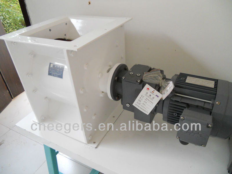 The discharge valve for wood carving machines